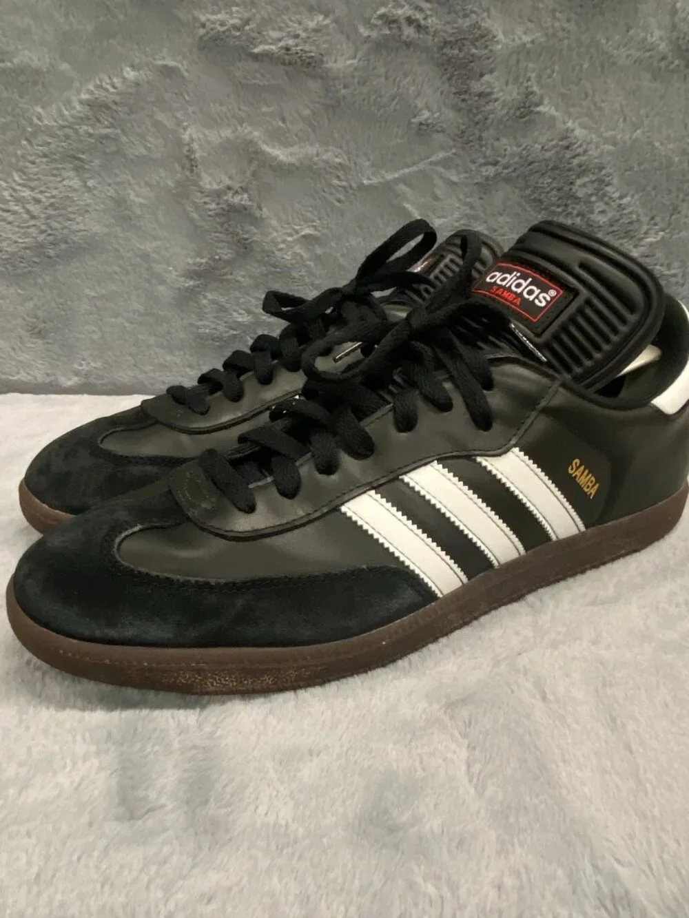 Adidas Samba OG Sneakers Mens 11.5 Black White Suede Indoor Soccer Skate Shoes